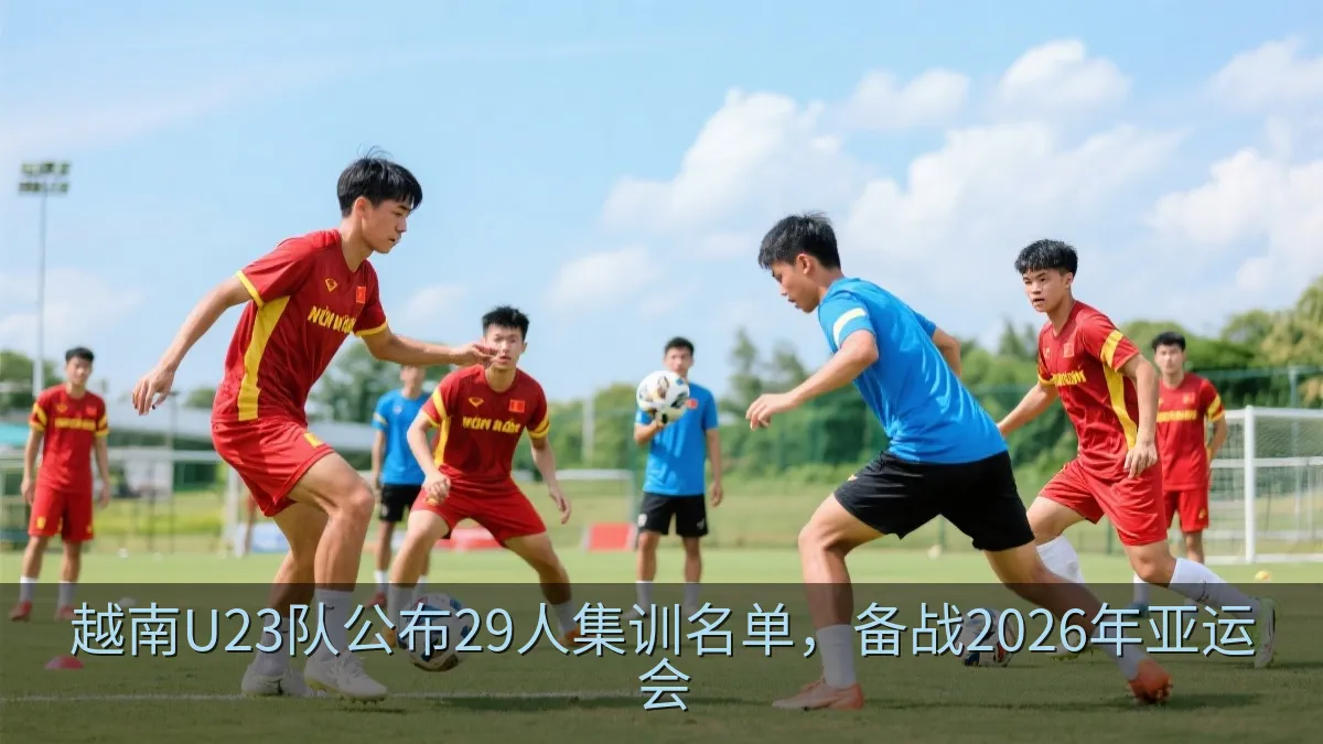 越南U23队公布29人集训名单，备战2026年亚运会